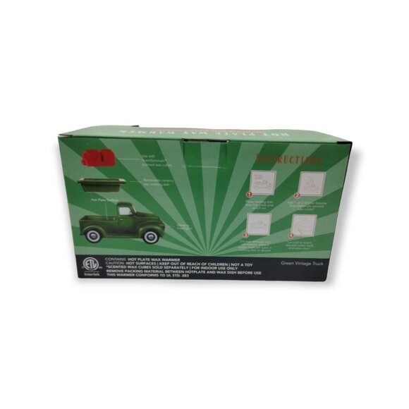 ScentSationals Green Retro Style Truck Hot Plate Wax Warmer New in Box - Picture 4 of 8